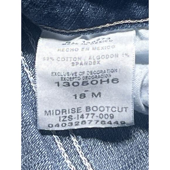 Riders By Lee Mid Rise Boot Cut Jeans Women’s 18M Blue - Picture 3 of 6